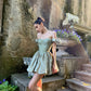 A Line Sage Short Prom Dress Birthday Party Dress Homecoming Dress   fg8134