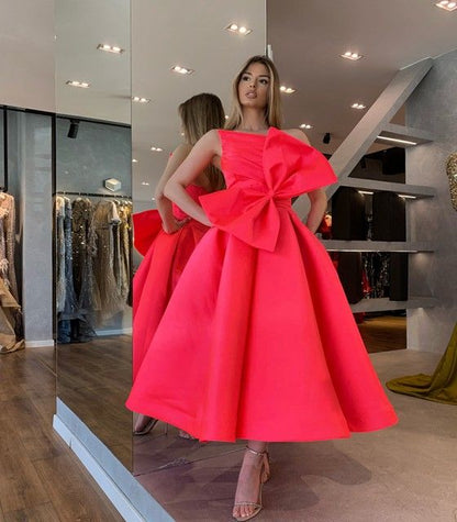 Robe de soirée à gros nœud pour femme, élégante et magnifique, fg5706