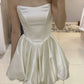 Robe de soirée courte bustier trapèze, robe de bal, robe de soirée courte fg7760