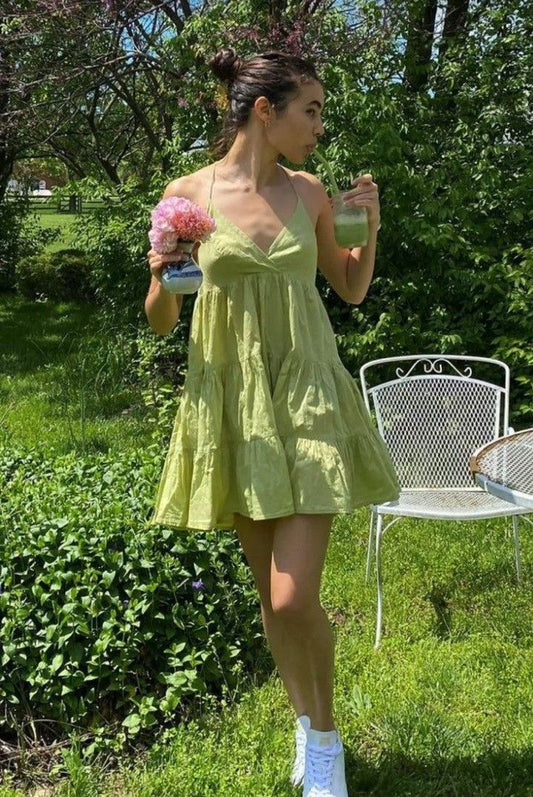A Line Apple Green Short Prom Dress Birthday Party Dress Homecoming Dress   fg8186