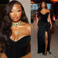 Sexy Black Prom Party Dress Long Formal Evening Dress With Split    fg7490
