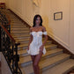 A Line Off Shoulder Short Evening Dress Homecoming Dress Short Party Dress    fg7798