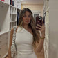 White Sheath Short Prom Dress, One Shoulder Party Dresses      fg5830