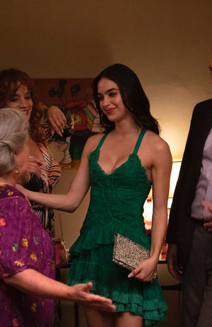 Robe de soirée courte verte sexy, robe de cocktail, robe de soirée courte fg7874