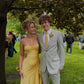 Yellow Party Dress Long Evening Dress Vintage Prom Dress    fg8165
