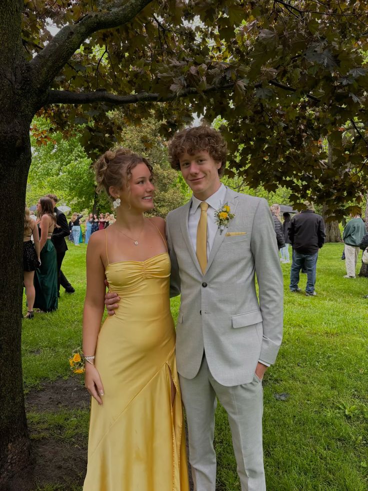 Yellow Party Dress Long Evening Dress Vintage Prom Dress    fg8165