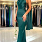 Elegant Halter Sleeveless Mermaid Floor Length Prom Dress      fg6552