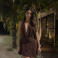 Brown Short Evening Dress Cocktail Dresses Short Party Dress    fg7819