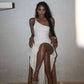 White One Shoulder Party Dress Prom Dress New Arrive Evening Dress   fg8028