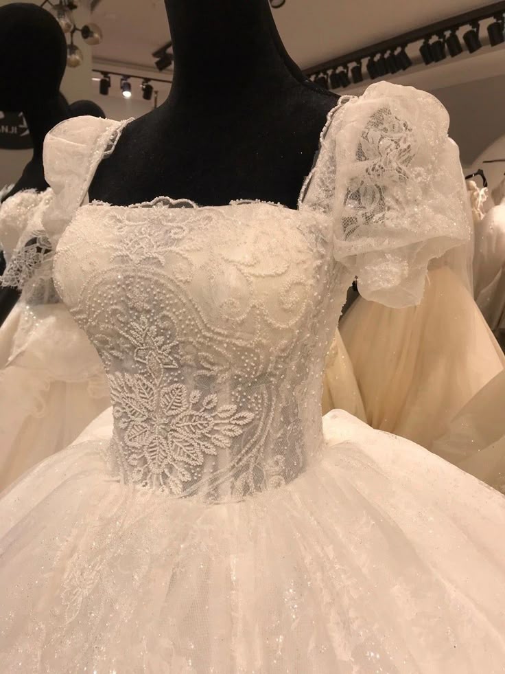 Luxury Wedding Dresses, Popular Lace A-line Bridal Gowns   fg7642