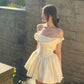 A Line Off Shoulder Short Evening Dress Homecoming Dress Short Party Dress    fg7797