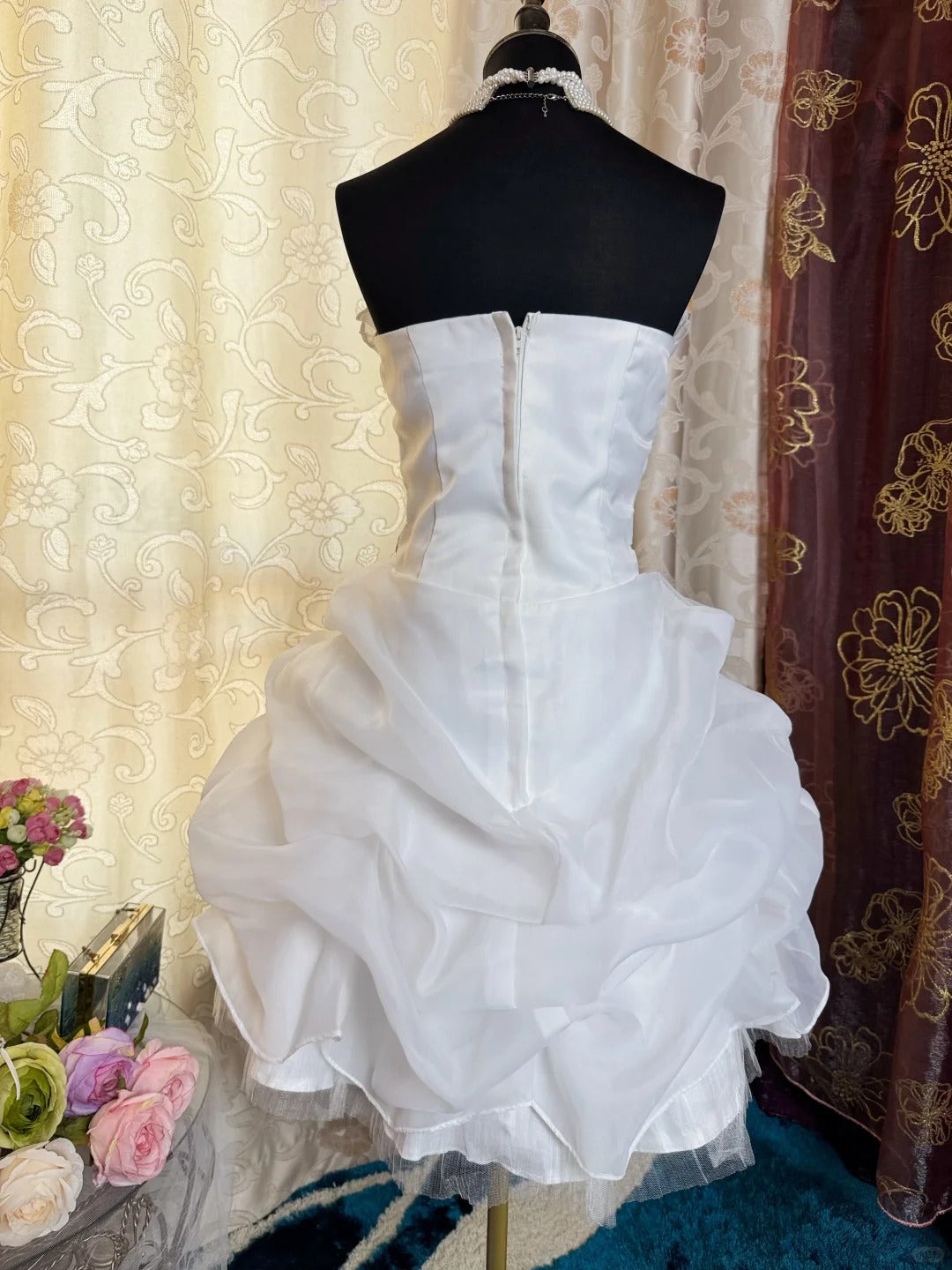 White Birthday Outfit Short Evening Dress Short Party Dress Vintage Ho formalgowns White Birthday Outfit Short Evening Dress Short Party Dress Vintage Ho formalgowns