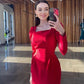 Red Prom Gowns Lady Fashion Party Dress    fg5817