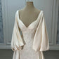 Luxury Wedding Dresses, Ivory Satin Lace A-line Bridal Gowns   fg7651