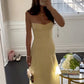 Yellow Fashion Long Prom Dress Evening Party Dresses  fg7739