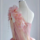 Elegant Formal Dress with 3D Flowers, A-Line Evening Party Dress  fg7527