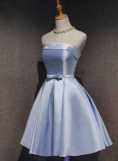 Satin Homecoming Party Dress Sky Blue Short Prom Dresses fg5981 formalgowns Satin Homecoming Party Dress Sky Blue Short Prom Dresses fg5981 formalgowns