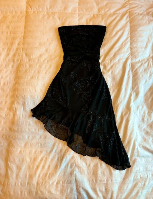 New Arrival Black Irregular Homecoming Dress Party Dress    fg7576