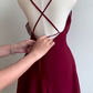 Burgundy Cocktail Dress Short Party Dress Homecoming Dress      fg7537