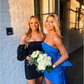 Blue Homecoming Dress , Blue Party Dress    fg4757