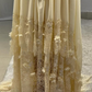 Yellow A Line Sweetheart Neck Long Prom Dress Evening Dress With Applique fg8222