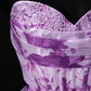 Strapless Lavender Floral Print Chiffon Tiered Evening Dress with Corset Bodice fg8941