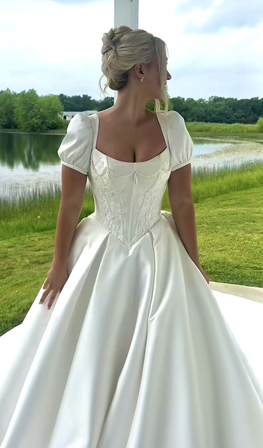 Wedding gown ball gown dress princess bridal dress fg8509