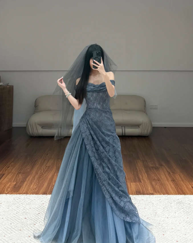 Robe de soirée longue sirène colorée à paillettes, tenue de remise de diplôme fg8362