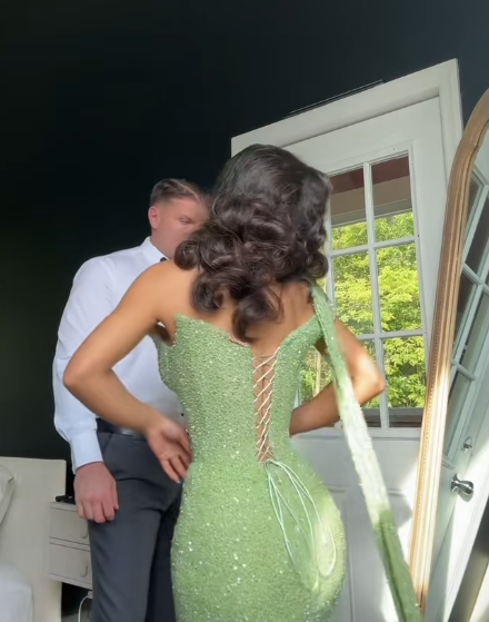 Green Elegant Long Party Dress Prom Dress New Arrive Mermaid Evening Dress   fg8020