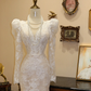 Lace Long Sleeves Wedding Dress White Modest Wedding Gowns fg8665