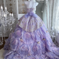 Ball Gown Lilac Sweet 16 Birthday Dress Prom Party Dress Evening Dress fg8649