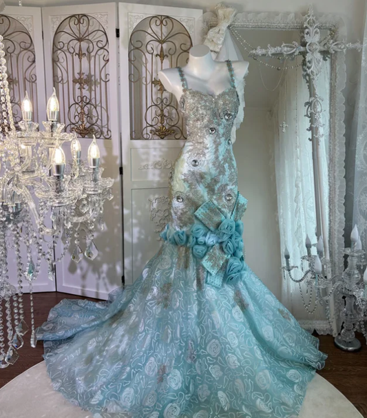 Robe de soirée longue sirène colorée à paillettes, tenue de remise de diplôme fg8362