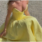 Robe longue plissée sans bretelles pour femme, simple, tendance, sexy, sans manches, coupe trapèze, robe de soirée, fg6847