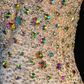 Strapless Sweetheart Rhinestone Mermaid Gown with Shimmer Tulle Skirt fg8949