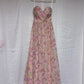 Chiffon Flora Prom Party Dress Sweetheart Neck Evening Dress  fg8752
