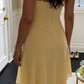 Yellow Fashion Long Prom Dress Evening Party Dresses  fg7739