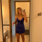 Navy homecoming Dress mini Dress formal Short Prom Dress      fg4960