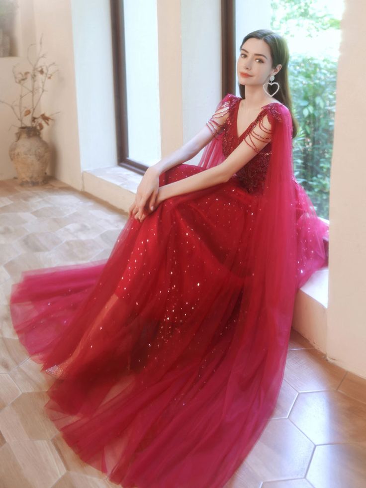 V Neck Tulle Lace Beads Long Prom Dress, Evening Dress fg5210 formalgowns V Neck Tulle Lace Beads Long Prom Dress, Evening Dress fg5210 formalgowns