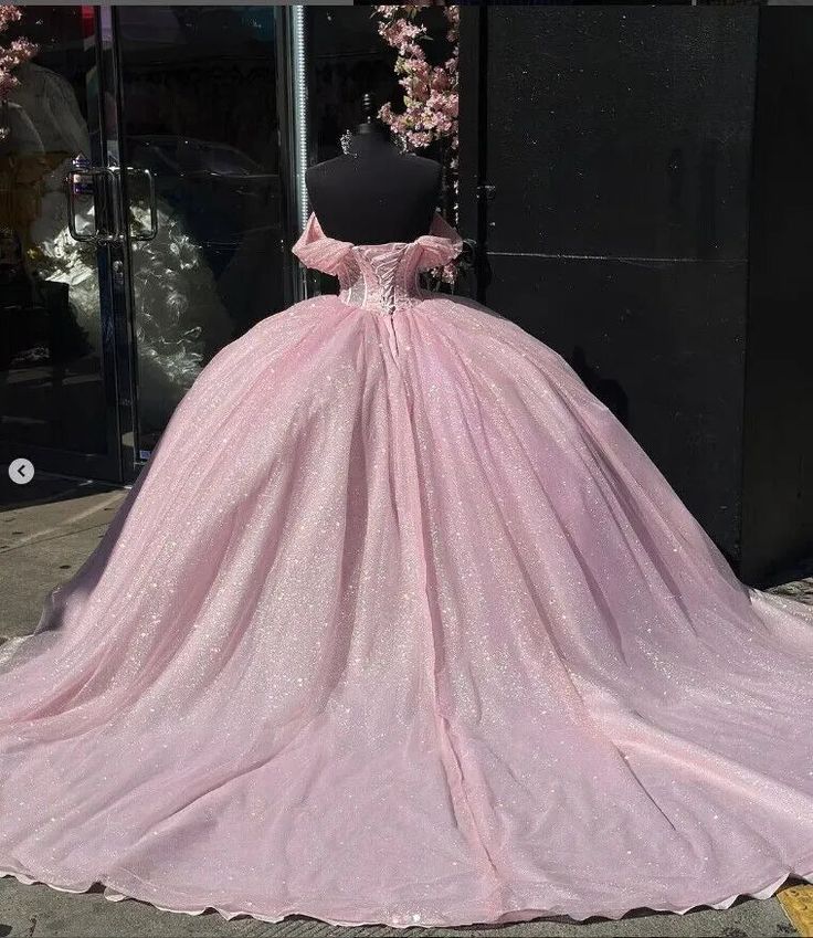 Glitter Pearls Pink Quinceanera Dresses Ball Gowns Sweet 15 16 Birthday Dress fg4882 Glitter Pearls Pink Quinceanera Dresses Ball Gowns Sweet 15 16 Birthday Dress fg4882