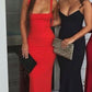 Long Prom Dress, Red/Black Long Formal Dress    fg5022