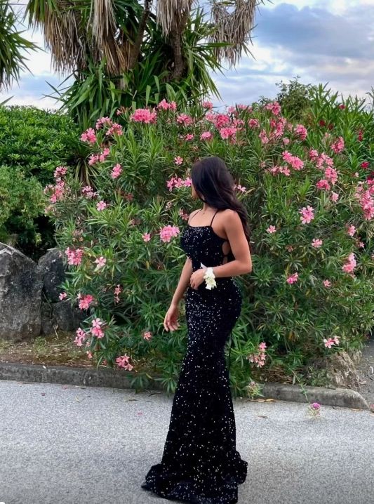 Black Sequined Mermaid Long Prom Dress African Evening Dress fg4735 formalgowns Black Sequined Mermaid Long Prom Dress African Evening Dress fg4735 formalgowns