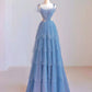 Blue gown Elegant Formal Evening Dress Long Prom Dress       fg4439
