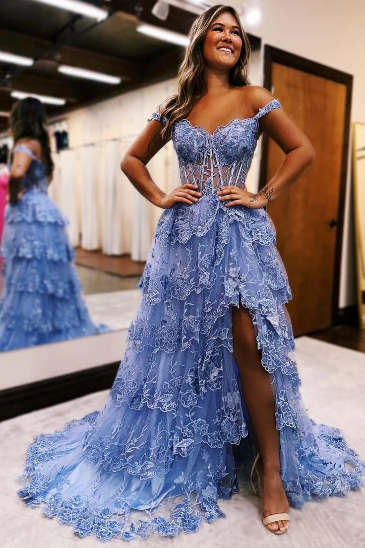 ruffle shoulder prom dress Long Ball Gown Satin Ruffle Off Shoulder Prom Dress