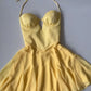 Yellow Short Homecoming Dresses Short Party Gowns    fg4389