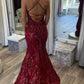 Designer Spaghetti Straps Long Mermaid Sleeveless Prom Dress       fg4826