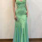 Green Floor Length Prom Dress, Evening Party Dress     fg5061