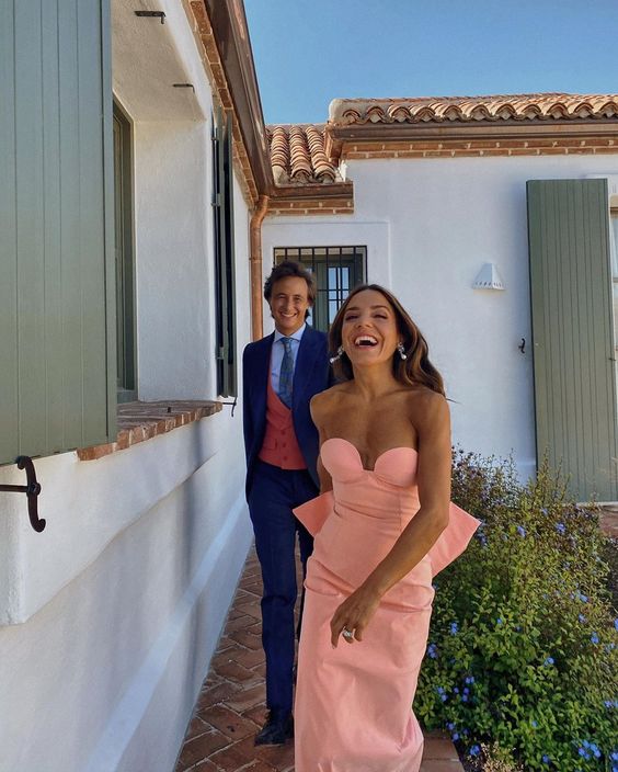 Blush Pink Long Prom Dresses With Bowknot Back fg4755 formalgowns Blush Pink Long Prom Dresses With Bowknot Back fg4755 formalgowns