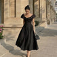 Black Evening Prom Dresses, Off The Shoulder Prom Dresses      fg5052