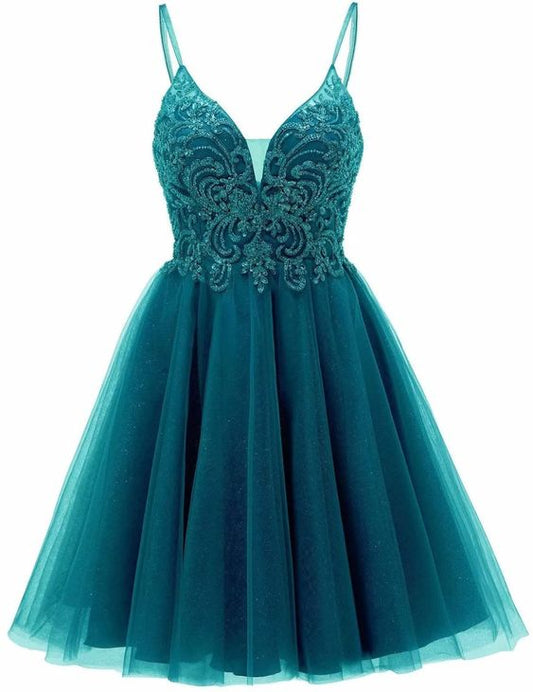 Tulle Short Prom Dress Teens Homecoming Dresses Sparkly Party Cocktail Gowns       fg4415