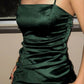 Green Homecoming Dress,Short Party Dress     fg4797